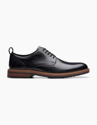 Clarks Mens Clarks Aldwin Lace in black leather - Size: 12/G standard