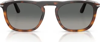 Persol Gae 55mm Square Sunglasses in Gradient Havana/grey at Nordstrom
