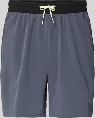 Puma Shorts mit elastischem Bund und Logo in Anthrazit, Gr&ouml;&szlig;e M