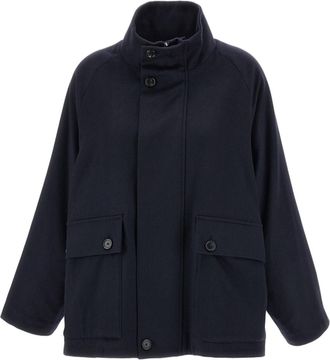 Barena Blue Eolo Cashmere Coat