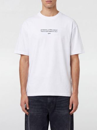Off-white T-shirt in cotone con logo