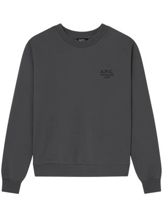 A.P.C. Relaxed Fit Crewneck Sweatshirt in Soft Organic Cotton