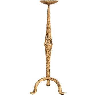 Biscottini International Biscottini - Candelabro De Hierro Forjado Hecho A Mano Con Acabado Blanco Antiguo