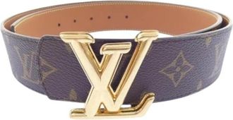 Louis Vuitton Pre-owned Vintage Canvas Belt - Heren - Vintage Accessoires - Bruin - ONE Size - Vintage