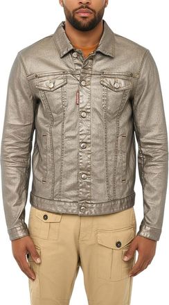 Dsquared2 Silver Shirt Collar Jacket