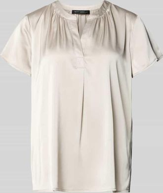Betty Barclay Blusenshirt aus Satin mit V-Ausschnitt in Beige, Gr&ouml;&szlig;e 36