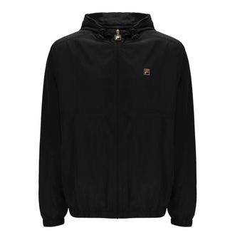 Fila Ian Full Zip Hooded Jacket, Black (UK, Alpha, M, Regular, Regular, Black)