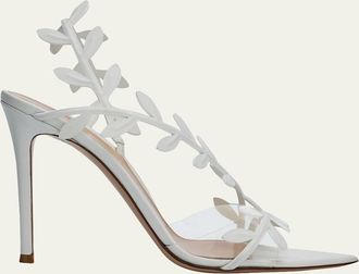 Gianvito Rossi 105mm Flavia Leather Wrap Sandals