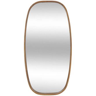 Atmosphera Atmosphera - Espejo Ovalado Jasna Wood 113x57cm Cr&eacute;ateur DInt&eacute;rieur