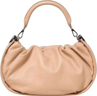 Roger Vivier Viv Choc Royal Hobo Medium - Dames - Tassen - Beige - Maat: ONE Size Leer