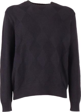 Ballantyne Maglia Girocollo - Heren - Ronde hals truien - Blauw - XL - Truien & Vesten