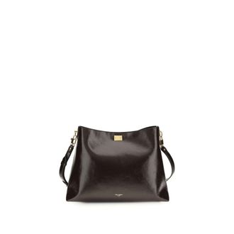 Dolce & Gabbana Brown Calf Leather Bos Taurus Shoulder Womens Bag