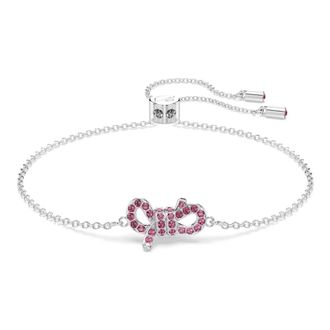 Swarovski Accessoires, Dames, Roze, ONE Size, Lifelong Bow Bracelet