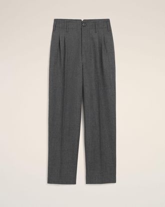 Ami Ami Paris - Grey two-pleats wool trousers Grey - Size: 34 - for Men
