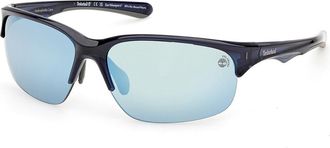 Timberland TB00082 Polarized 90D Mens Sunglasses Blue Size 67