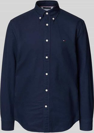 Tommy Hilfiger Regular Fit Freizeithemd aus reiner Baumwolle in Marine, Größe XXXL