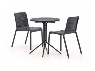 Forza Furniture Forza Narni/Aziano &oslash;60cm dining tuinset 3-delig stapelbaar
