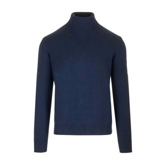 Ballantyne Merino Wool Turtleneck - male - Ballantyne - Turtlenecks - Blue - L - Knitwear