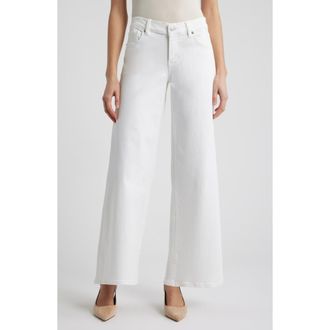 Frame Denim Le Slim Palazzo Jeans in White at Nordstrom, Size 24