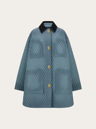 Ferragamo Donna Blouson in nappa trapuntata Verde