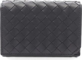 Bottega Veneta Portafoglio tri-fold Intrecciato anni 2010 - Nero
