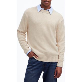 Madewell Wool & Cashmere Blend Sweater in Heather Cream at Nordstrom Rack, Size Small