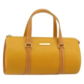 Burberry Pre-owned Handbags, female, Yellow, Size: ONE SIZE Pre-owned Vintage Hand Bag