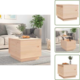 vidaXL The Living Store Tavolino da Salotto 40x50x35 cm in Legno Massello di Pino - Tavolino in legno massello
