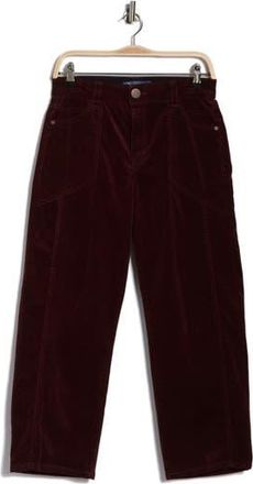 Democracy AbSolution High Waist Relaxed Straight Leg Jeans in Oxblood at Nordstrom Rack, Size 14 P