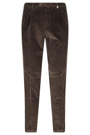 Myths Green 1 Pinces Corduroy Straight-Leg Pants