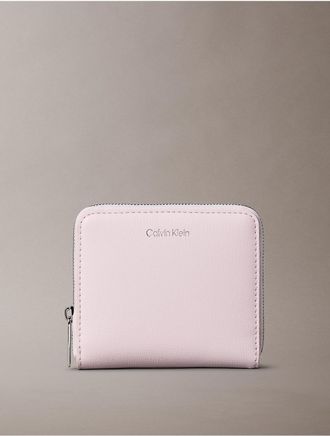 Calvin Klein Womens Foil Logo Square Zip Wallet - Open Misc