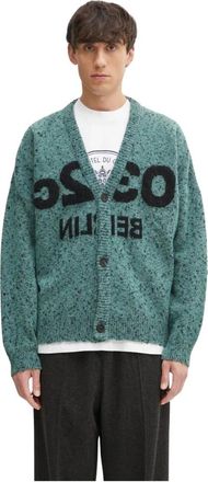 032c Truien & Vesten, Heren, Groen, M, Katoen, Selfie Cardigan