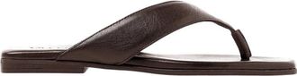 VIA VAI Kiki Berry Slippers - Dames - Slippers - Bruin - 40 EU - Leer - Schoenen