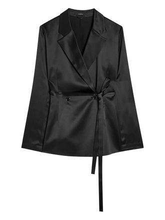 Joseph oubert silk double-breasted blazer - Black