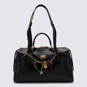 Dolce & Gabbana Dolce & Gabbana Black Leather Vittoria Shoulder Bag