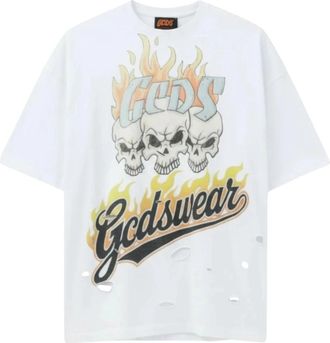 GCDS T-shirt met korte mouwen - Heren - T-shirts - Wit - XS - Tops