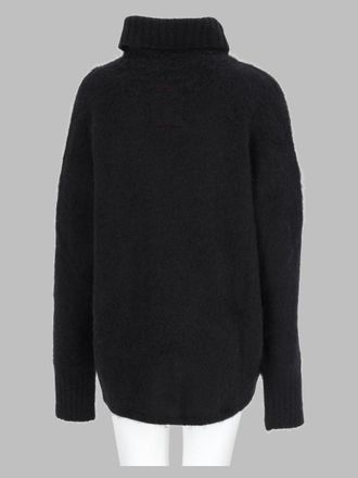Uma Wang Alpaca and Wool Turtleneck Sweater - Black