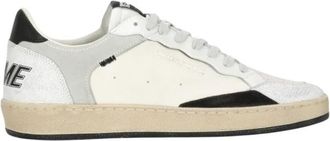 Crime London Chelsea Sneakers - Heren - Sneakers - Wit - 46 EU - Leer - Schoenen