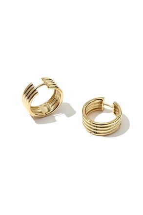 Otiumberg 14kt Gold Vermeil Stratis Hoop Earrings in Yellow Toned Gold at Nordstrom