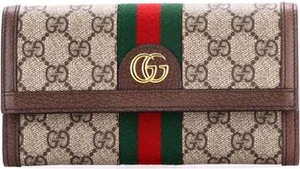 Gucci Ophidia Continental Wallet Gg Coated Canvas (Authentic Pre-Loved)