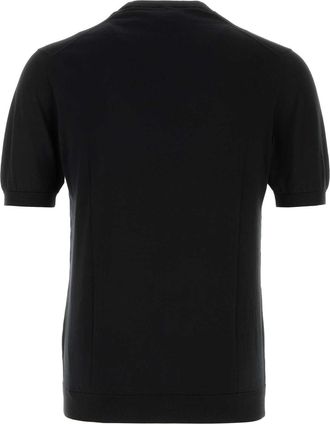 Fedeli Mens Cotton Sweater Black