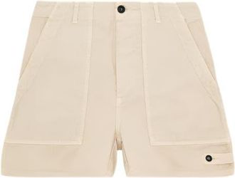 Fortela Jimt Herringbone Cotton Fatigue Shorts in Olive Green at Nordstrom, Size 29 Eu