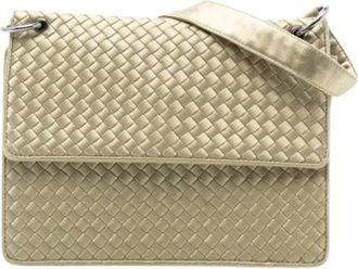 Bottega Veneta Pre-owned Shoulder Bags, female, Yellow, Size: ONE SIZE Pre-owned Fabric Shoulder Bag