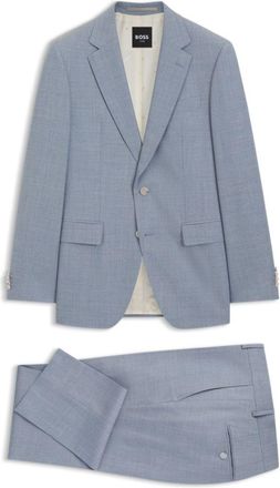 BOSS Two-piece wool-blend slim-fit suit with silk