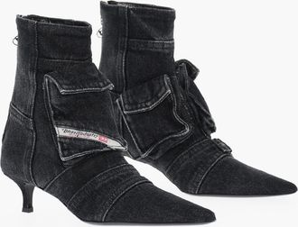 Diesel Tronchetti D-VENUS in Denim con Taschini 5cm Diesel
