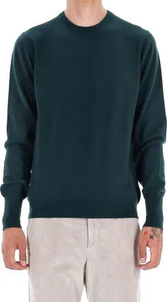 Drumohr Solid Color Pure Cashmere Crewneck Sweater