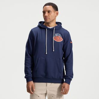 Nike Chicago Bears Rivalries Collection Sideline Nike Mens Dri-FIT NFL Pullover Hoodie in Blue | 03AZ41L7Q-UU4