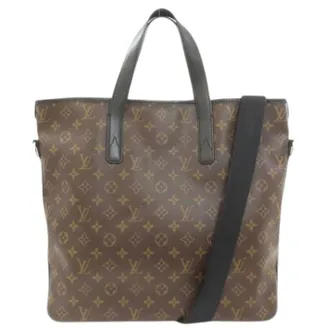 Louis Vuitton Pre-owned Tote Bags, male, Brown, Size: ONE SIZE Pre-owned Monogram Macassar Handbag