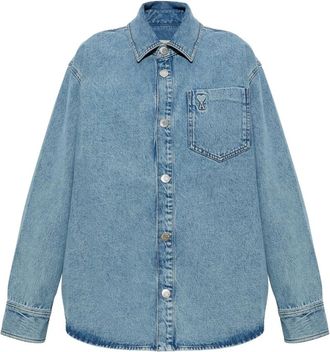 Ami Denim Shirt - Dames - Spijkeroverhemden - Blauw - M - Denim - Overhemden