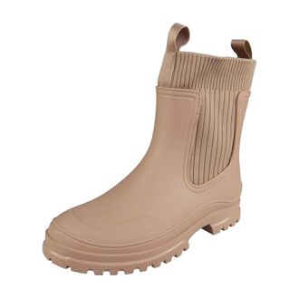 Loud Look Womens Ankle Boots Lightweight Pull-On Casual Walking Shoes with Chunky Heel, Non-Slip Grip Sole, Comfortable Rain & Snow for Daily Indoor Outdoor Wea